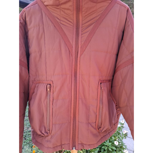 POL Rust Quilted Puffer Jacket Size L EUC - Picture 3 of 16